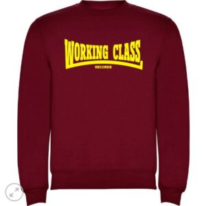 Working class granate sudadera sin capucha