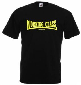 WORKING CLASS negro amarillo camiseta chico