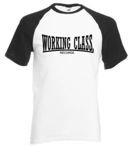 working class records 2 colores blanca negra camiseta