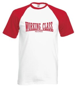 working class records 2 colores blanca roja camiseta