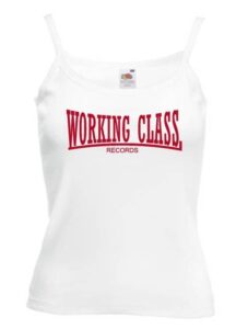working class records camiseta blanca tirantes
