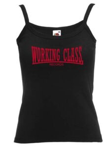 working class records camiseta negra tirantes