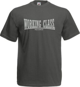 WORKING CLASS RECORDS gris grafito camiseta chico