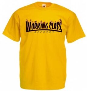 Working Class Records llamas camiseta amarilla