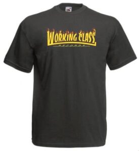 Working Class Records llamas camiseta grafito