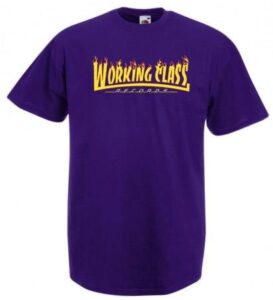 Working Class Records llamas camiseta morada