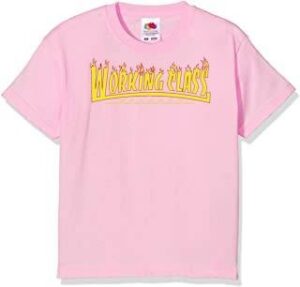 Working Class Records llamas camiseta rosa claro