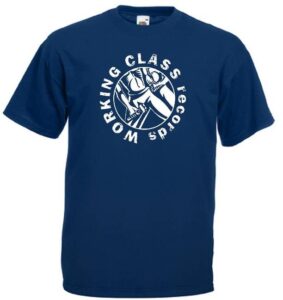Working Class records logo camiseta azul