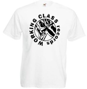 Working Class records logo camiseta blanca