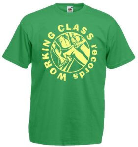 Working Class records logo camiseta verde