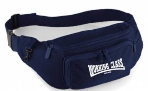 Working Class Records riñonera azul