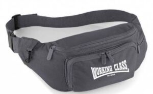 Working Class Records riñonera gris