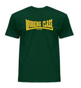 WORKING CLASS RECORDS verde amarillo chico