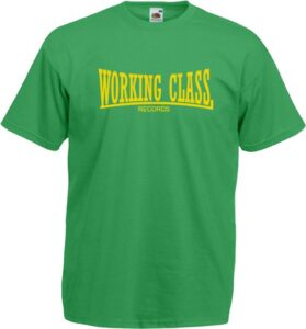 WORKING CLASS RECORDS verde2 amarillo camiseta chico
