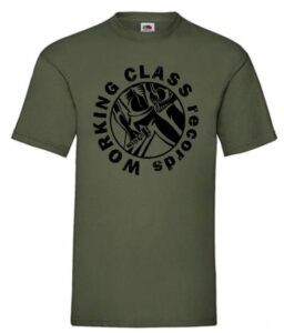 Working Class recors logo redondo verde oliva negro