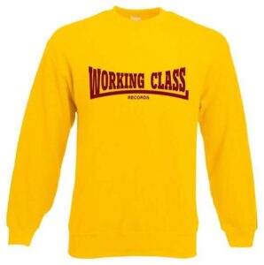 Working Class sudadera amarilla sin capucha
