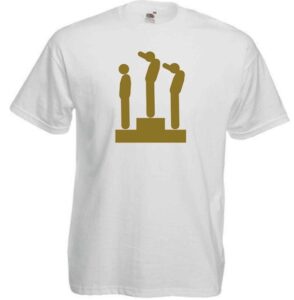 black power camiseta blanca