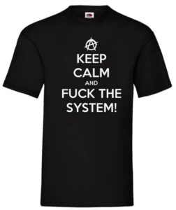 keep calm and fuck the system