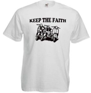 keep the faith camiseta blanca
