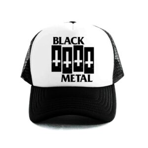 black metal gorra