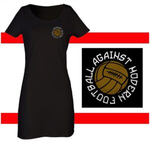 against modern football vestido