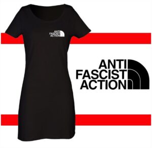 anti fascist action vestido