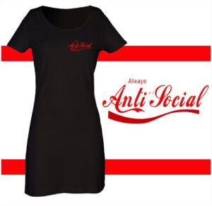 anti social vestido