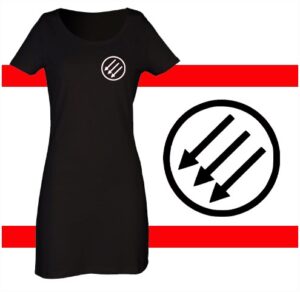 antifascismo flechas vestido