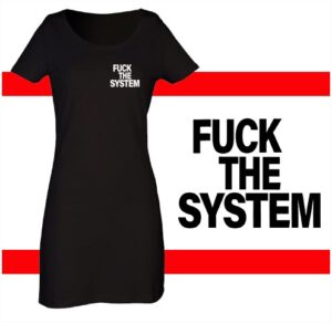fuck the system vestido