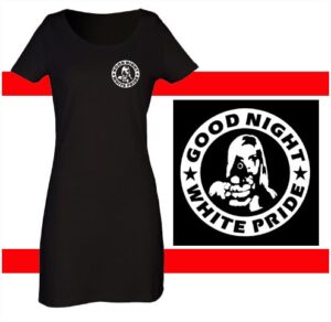 good night white pride vestido