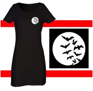 murciélagos vestido