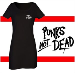 punks not dead vestido