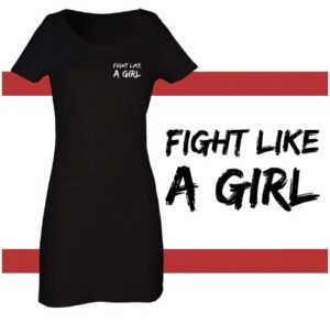 fight like a girl vestido